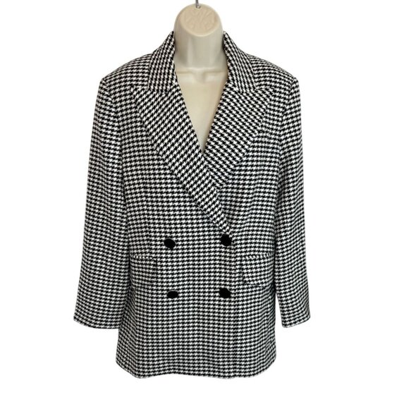 NEW VERONICA BEARD Black White Chek aHutchinson Dickey Jacket NWT - Size S - Picture 4 of 11